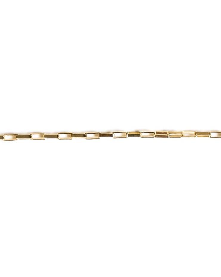 Link Chain Bracelet by KOZAKH. A 6 to 7 inch adjustable length link chain bracelet in 14K Gold Filled.
