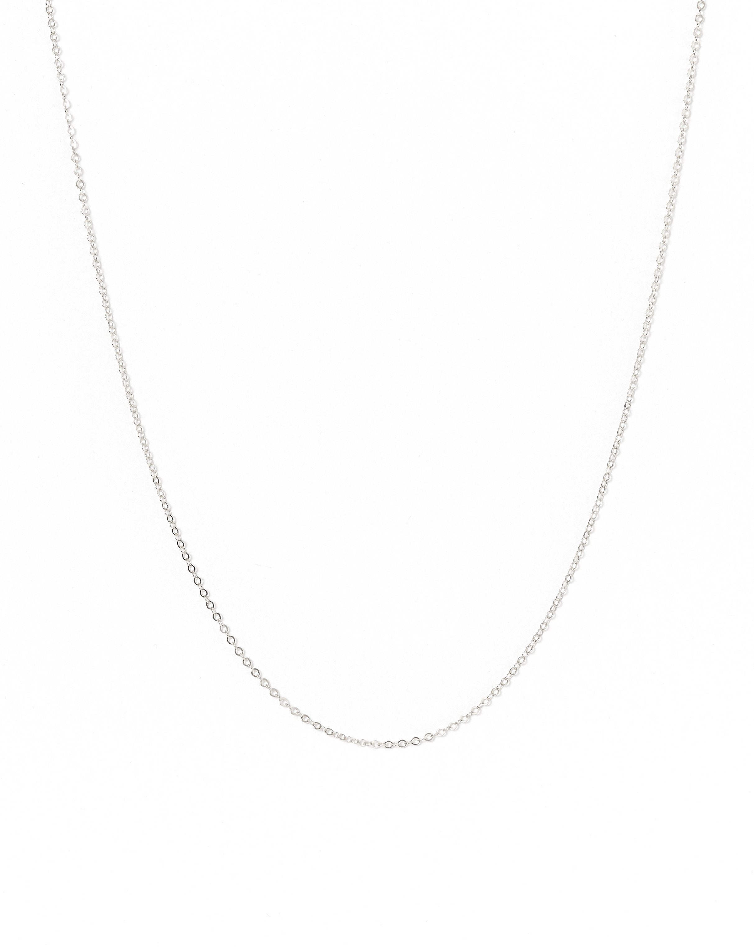 Minimalist Chain Necklace by KOZAKH. A handcrafted minimalist chain necklace in Sterling Silver, available in 4 adjustable lengths.