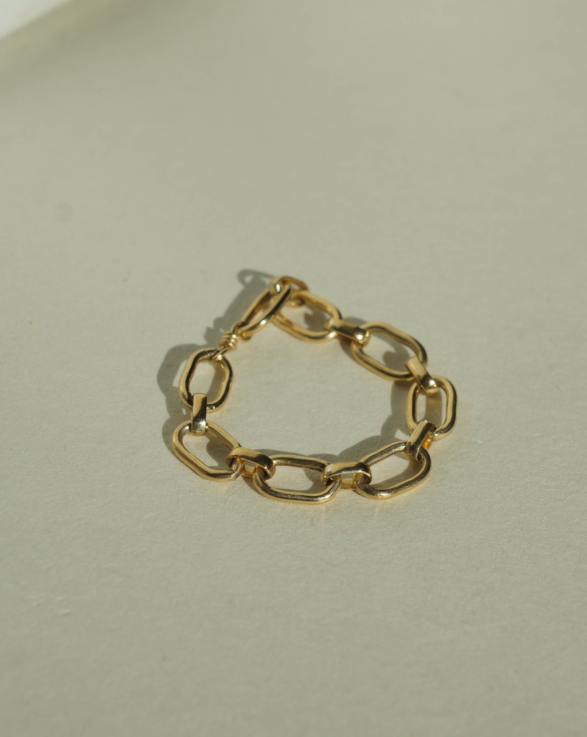 Netta Ring by KOZAKH. A soft chain ring crafted in 14K Gold Filled.