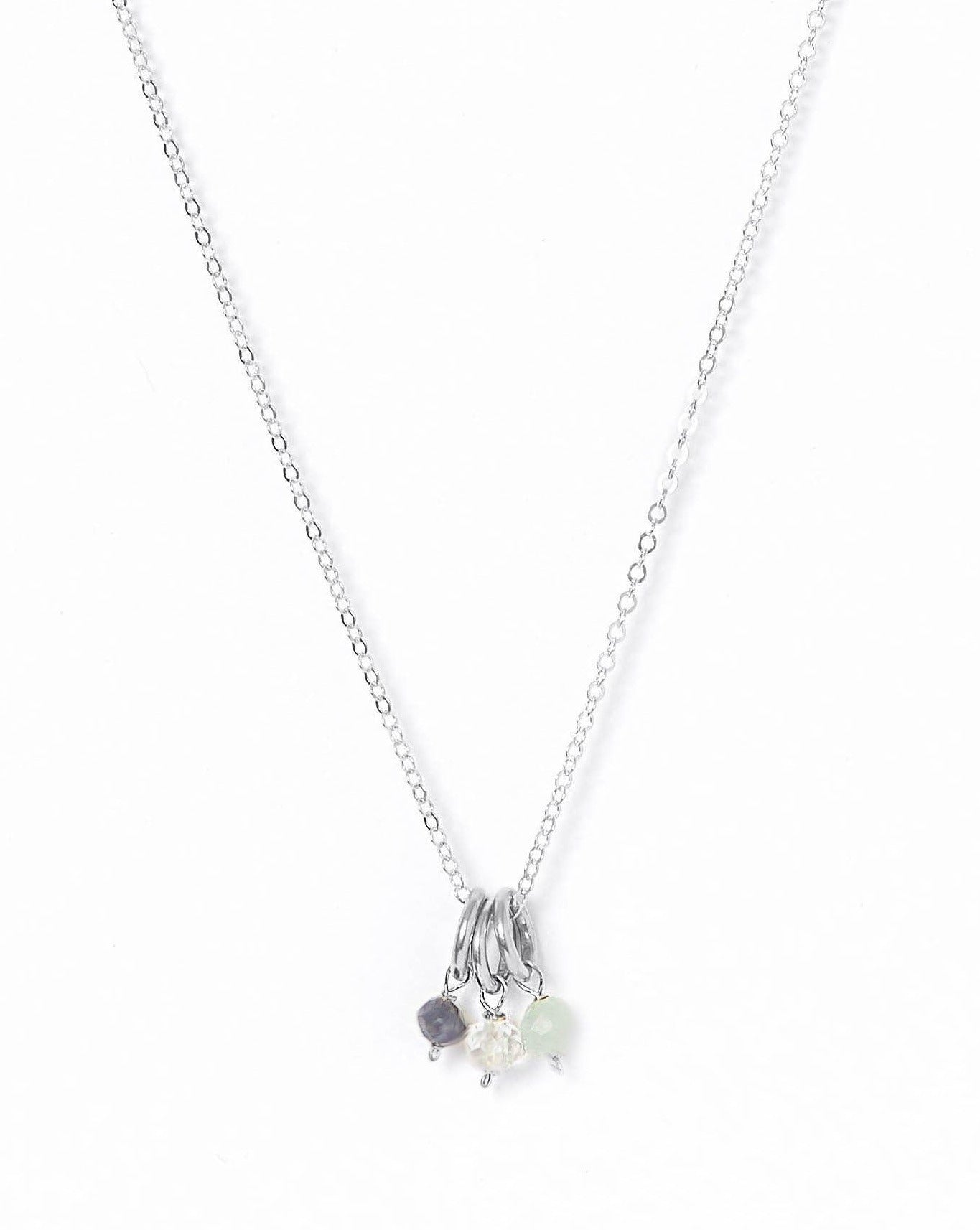One Love Birthstone Necklace by KOZAKH. A necklace crafted in Sterling Silver, featuring customizable Birthstone charms and is available in 4 adjustable lengths.
