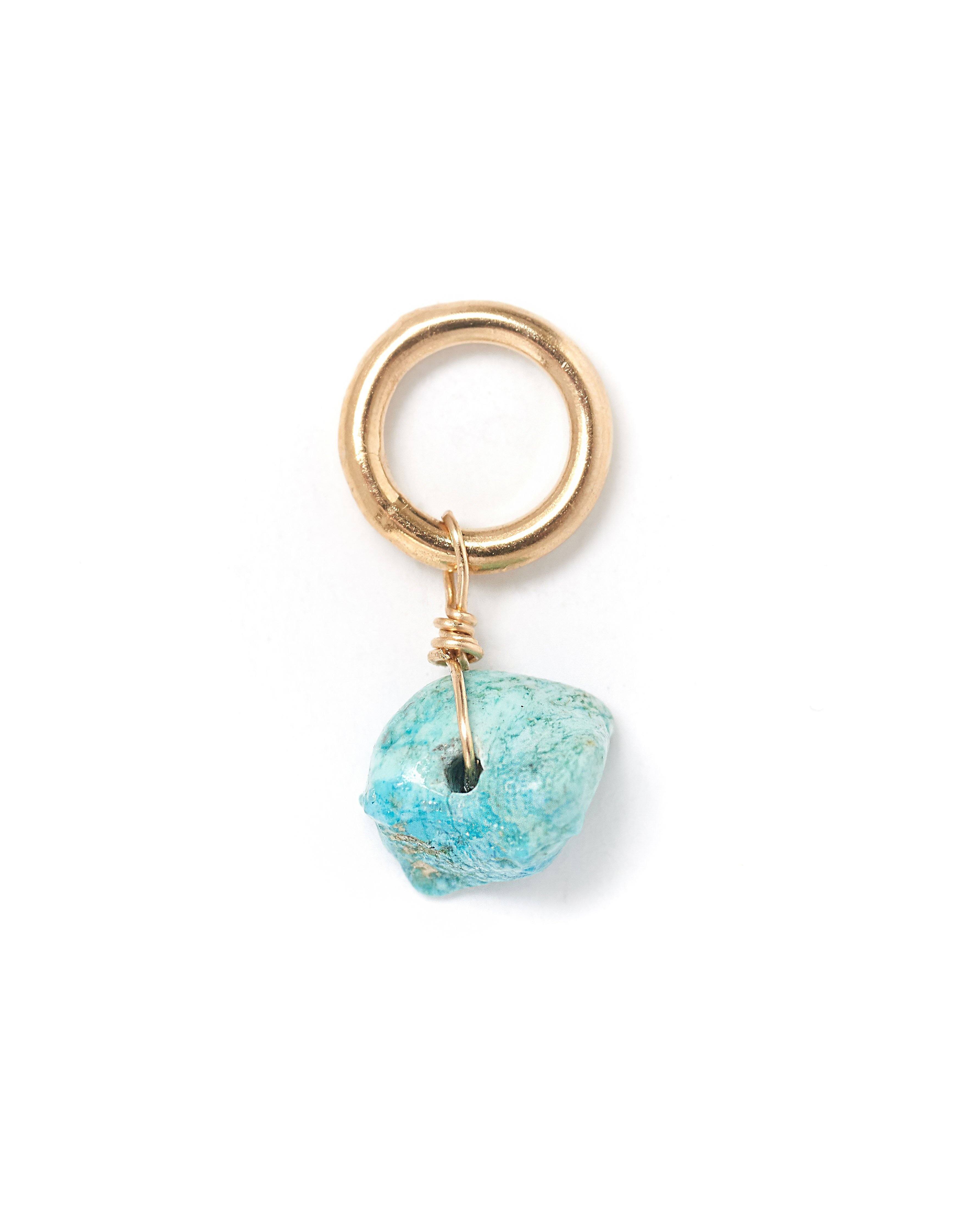 One Love Birthstone Charms KOZAKH December - Turquoise 14K Gold Filled 