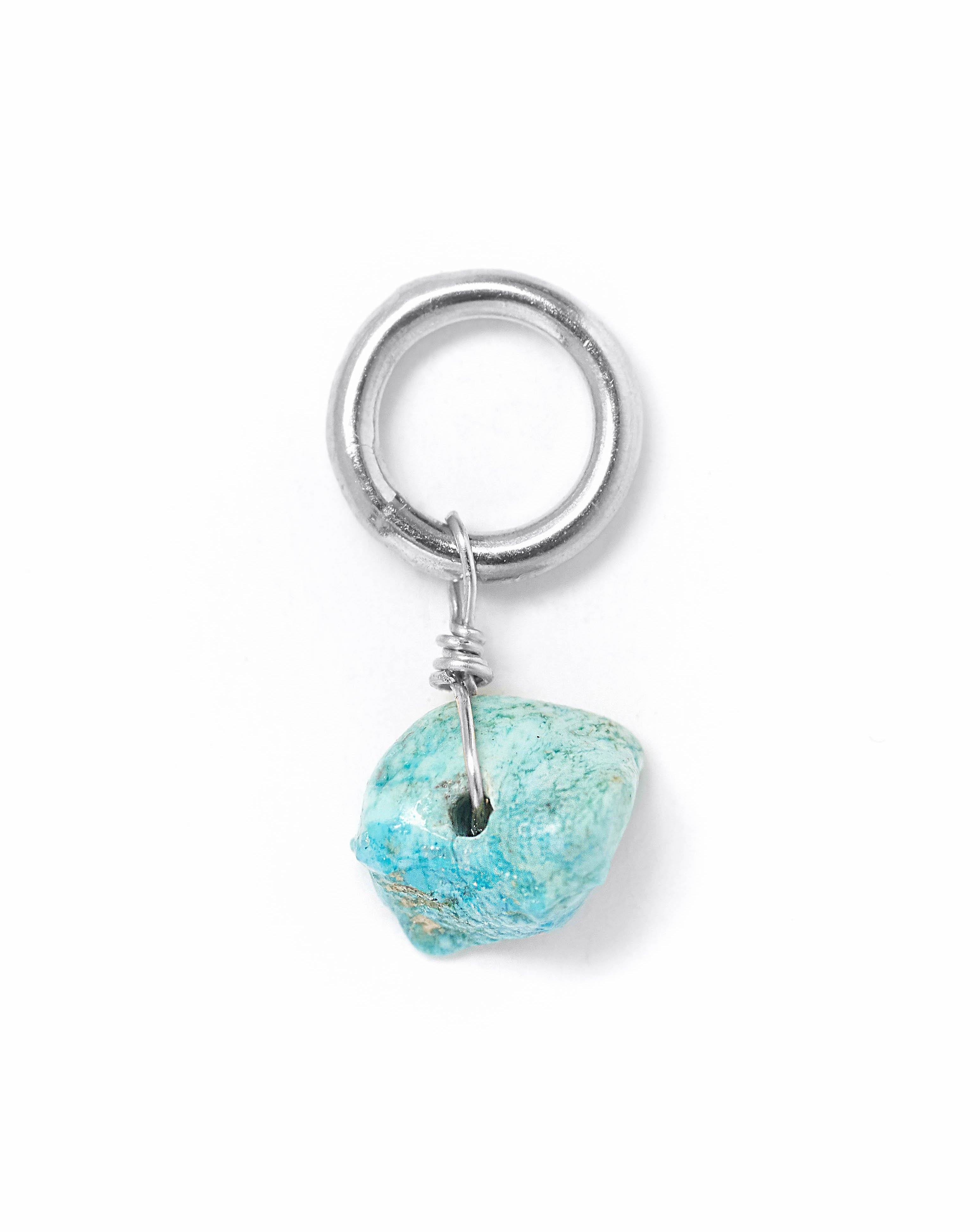 One Love Birthstone Charms KOZAKH December - Turquoise Sterling Silver 
