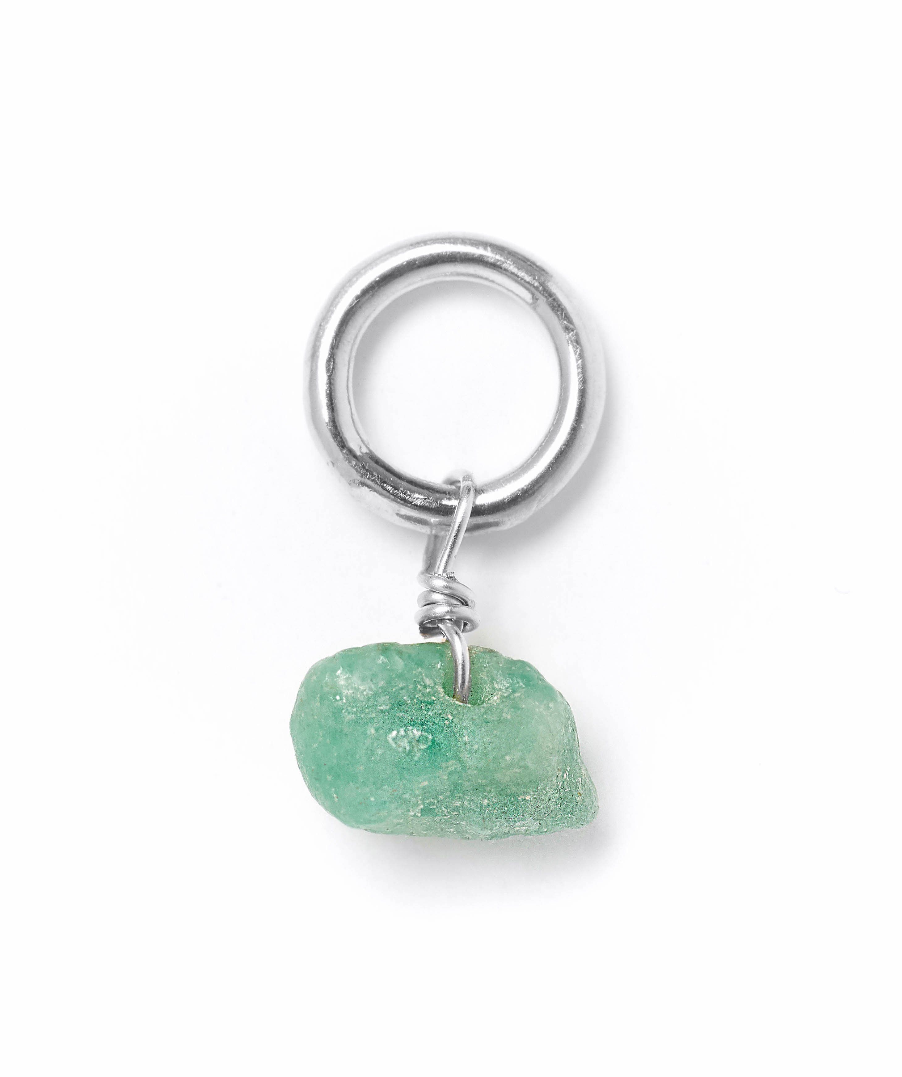 One Love Birthstone Charms KOZAKH May - Emerald Sterling Silver 