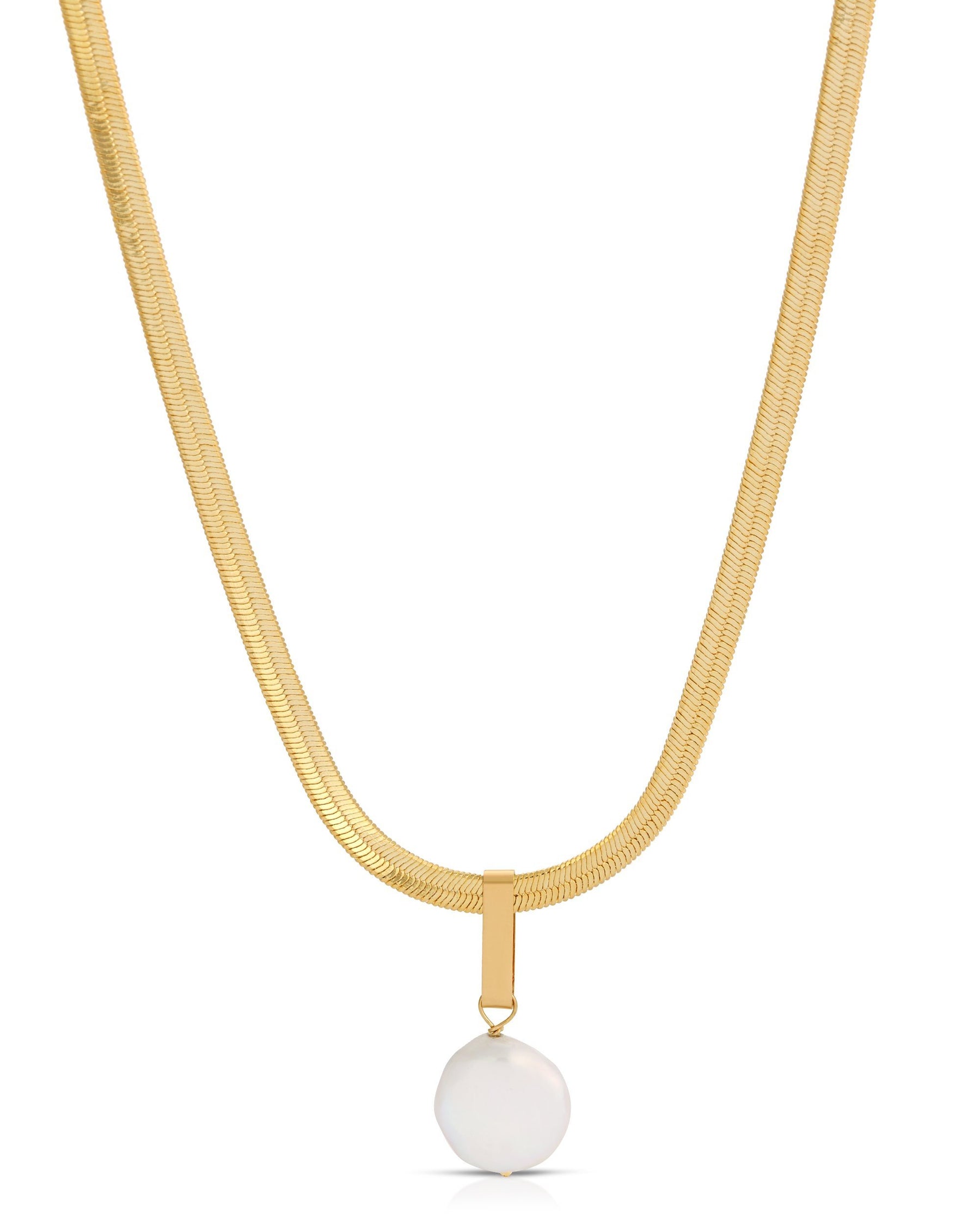 Gold Samuel Checkered Necklace main image 0
